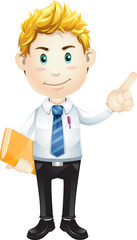 Cartoon business man