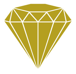 Diamond Sign Illustration for Icon, Symbol, Pictogram, Website or Graphic Design Element. Format PNG