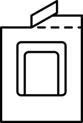 Drip coffee bag for easy brewing in cup. Png isolated illustration on transparent background. Instructions for making fresh coffee drink drip method