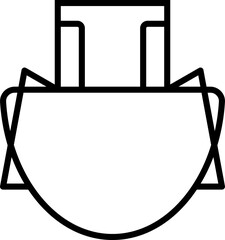 Drip coffee bag for easy brewing in cup. Png isolated illustration on transparent background. Instructions for making fresh coffee drink drip method