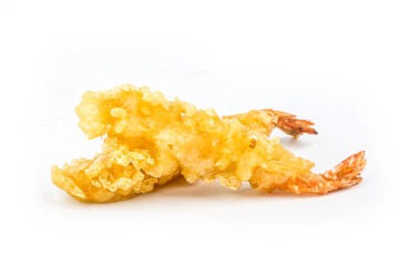 Japanese Cuisine: delicious fried tempura shrimp