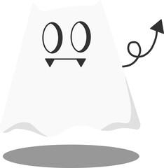Ghost halloween icon. Horror illustration. Halloween icon.