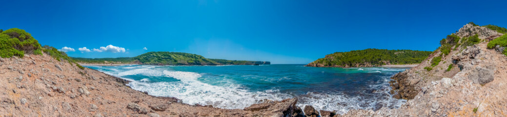 Fototapeta premium Des Bot Beach in Menorca, Spain,