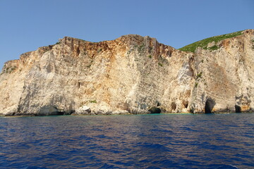 Fototapeta na wymiar Zakynthos Landscape Coast - Greek Island