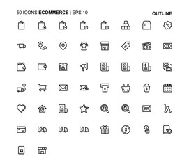ecommerce icons suitable for applications, web or additions to your projects