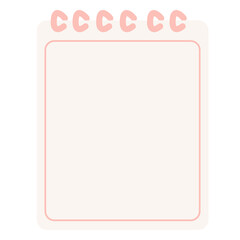 Cute Hand-drawn Note Text Box, Sticky Note, UI Tab, Search bar, Folder