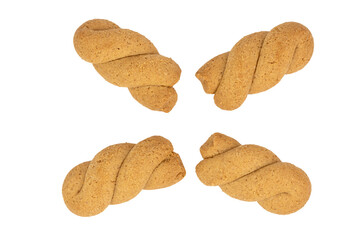 Koulourakia - greek handmade butter cookies with cinnamon