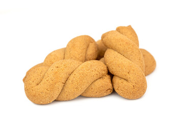 Koulourakia - greek handmade butter cookies with cinnamon