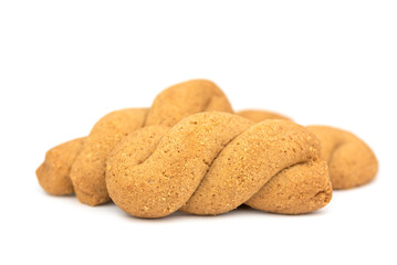 Koulourakia - greek handmade butter cookies with cinnamon
