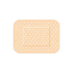 Medical plaster. First aid band plaster strip medical patch. Wound cross plastering band and porous bandage plasterers