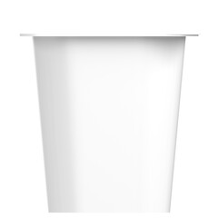 3d rendering illustration of a square yogurt cup