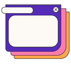 Retro Cute UI Tab Browser