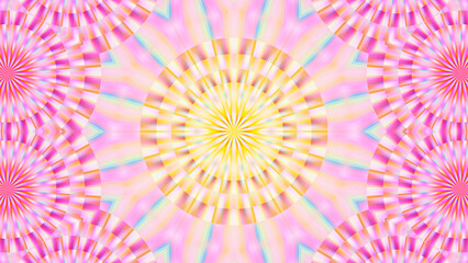 Abstract textured multicolored symmetrical kaleidoscope background
