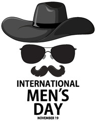 International mens day for poster or banner design