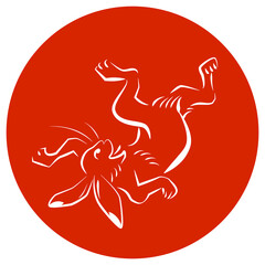 鳥獣戯画のうさぎ