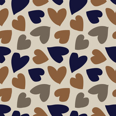 Heart shape seamless pattern design
