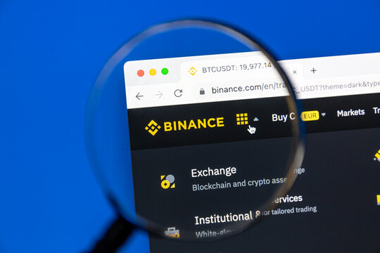 Ostersund, Sweden - October 7, 2022: Binance website. Binance is a cryptocurrency exchange which is the largest exchange in the world.