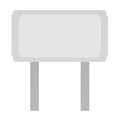 Fototapeta premium Pixel art signboard illustration frame