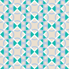 Abstract Geometric Vertical Wavy Stripes Decorative Moroccan Style Italian Tile Pattern Minimal Shapes Trendy Fashion Colors Perfect for Allover Fabric Print or Interior Design