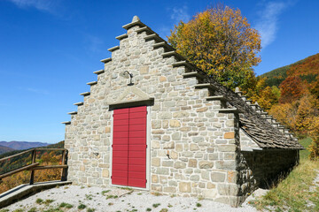 Celtic huts restored modenese apennines frignano regional park