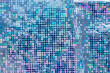 Fototapeta na wymiar Holographic rainbow foil iridescent texture abstract hologram background