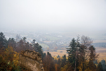 Autumn landscape, Zborov in Slovakia