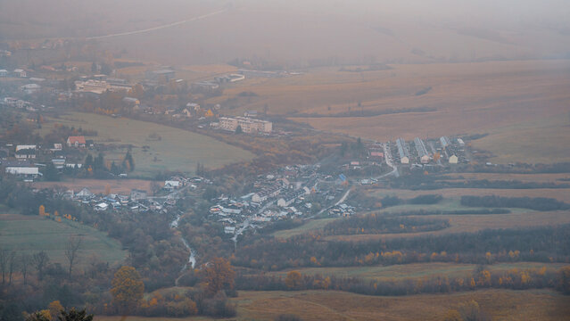 Autumn landscape, Zborov in Slovakia