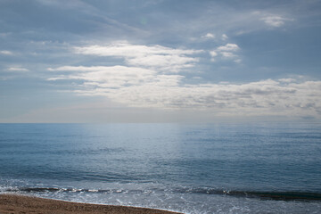 panoramic view of the calm sea