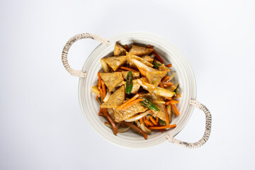 Eomuk Bokkeum or Stir Fry Korean Fish Cake is very popular Korean side dish or banchan.