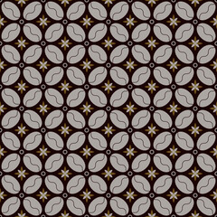 Batik Kawung. Indonesian Pattern. Seamless Vector. For print and graphic use.