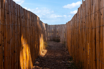 Path to the bird viewpoint in the Lagunas de la Mata Natural Park in Torrevieja, Alicante