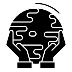 protect earth solid icon