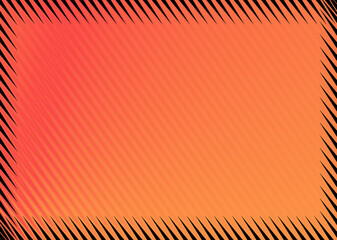 abstract  Reddish orange background with lines as border