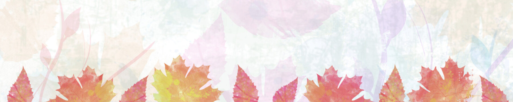 Autumn Water Colors Banner