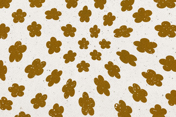 Flower retro groovy background texture. 