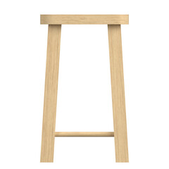 3d rendering illustration of a wooden stool