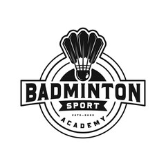 Badminton Shuttlecock vector icon design for Sport logo and Badminton Championship Logo isolated white background.