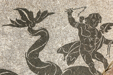Ancient roman mosaic in Rome