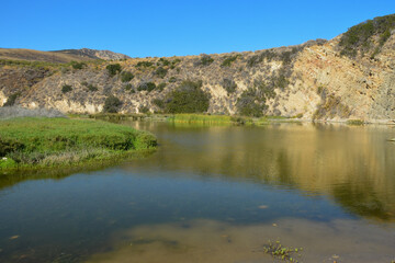 Fototapeta na wymiar Gaviota Creek, Gaviota State Park, Santa Barbara County