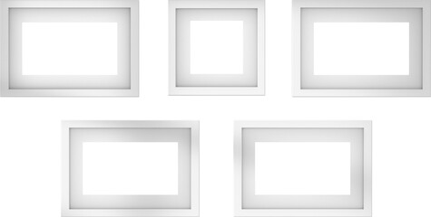 White picture frame hanging
