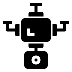 Icon Drone With Style Glyph