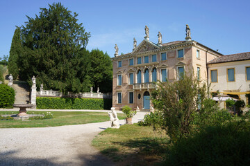 Historic villa at Abano Terme, Padua, Italy - obrazy, fototapety, plakaty