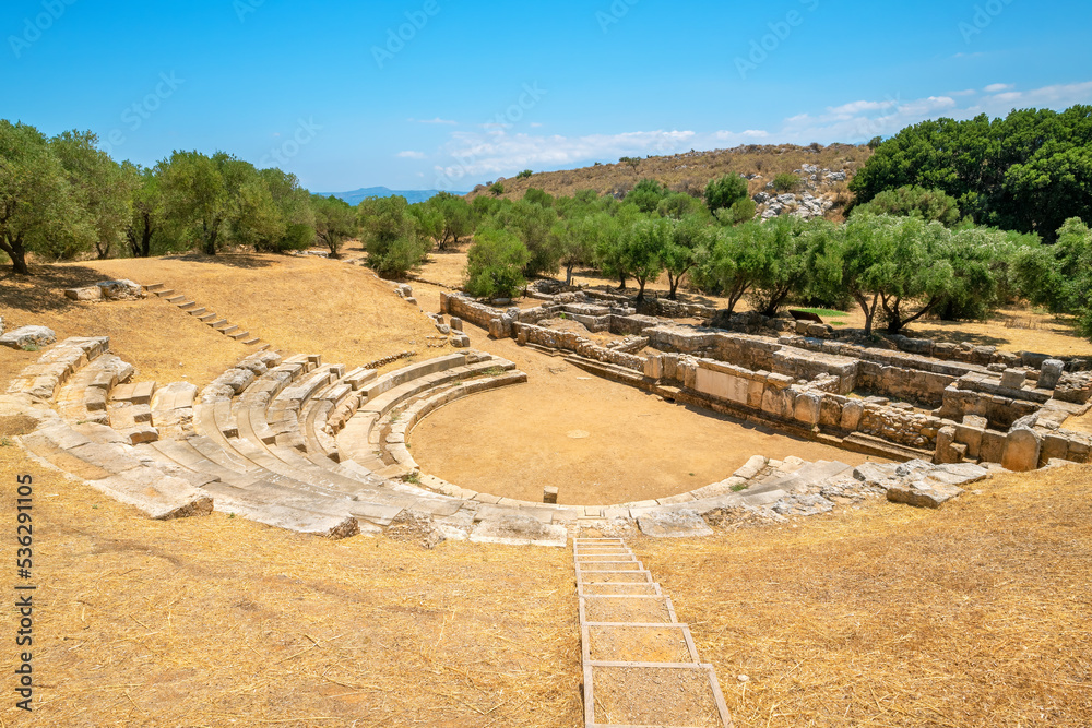 Canvas Prints theatre of aptera. crete, greece