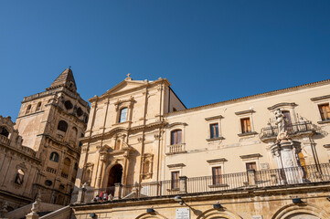 Fototapeta na wymiar The church of Saint Francesco in Noto