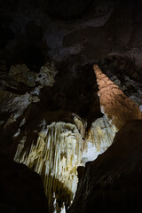 Fairy views from The Frasassi Caves (Italian: Grotte di Frasassi) - the most famous show caves in...
