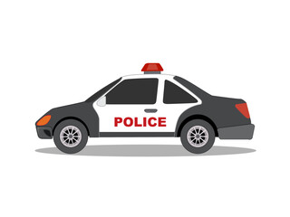 Art illustration symbol icon realistic transportation design logo vehicle of police car