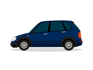 Obraz na płótnie Canvas Art illustration symbol icon realistic transportation design logo vehicle of family car