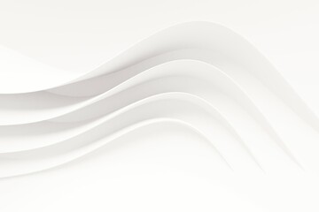 Abstract white Architecture Background. 3d render. Modern Geometric Wallpaper. Futuristic Technology Design
