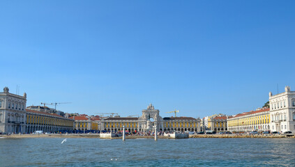 Obraz premium Commerce Square in lisbon