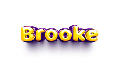 names of girls English helium balloon shiny celebration sticker 3d inflated Brooke